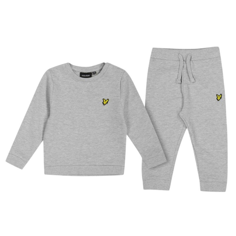 Lyle & Scott Childrens/Kids Cotton Casual Tracksuit / Light Grey Marl